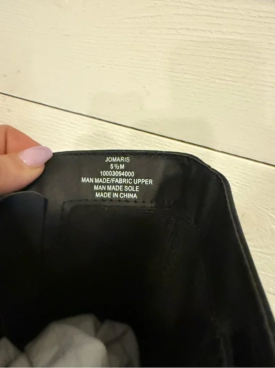 👢💜🔥 NEW Style & Co Jomaris Black Knee High Boots Size 5.5 Faux Leather - Picture 2 of 7